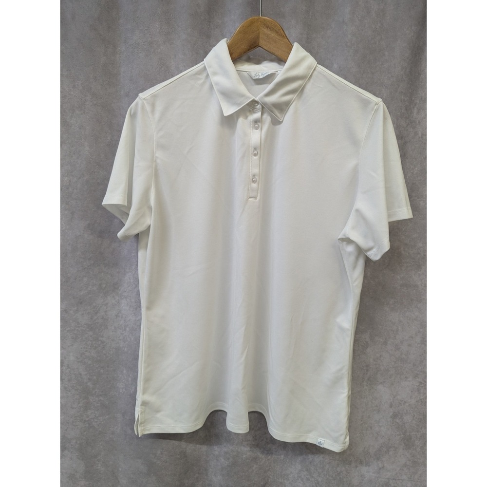 Walter Hagen pique short sleeve polo Women XXL white